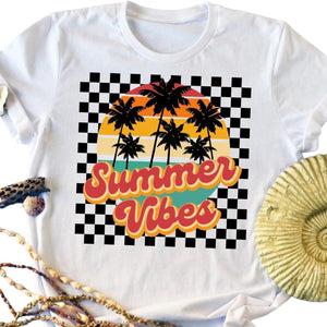 Summer Is A Vibe Tee (Standard or Distressed)