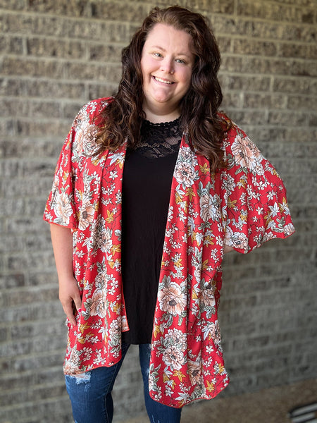 Always The Leader OVERSIZED Kimono (3X-4X-5X)