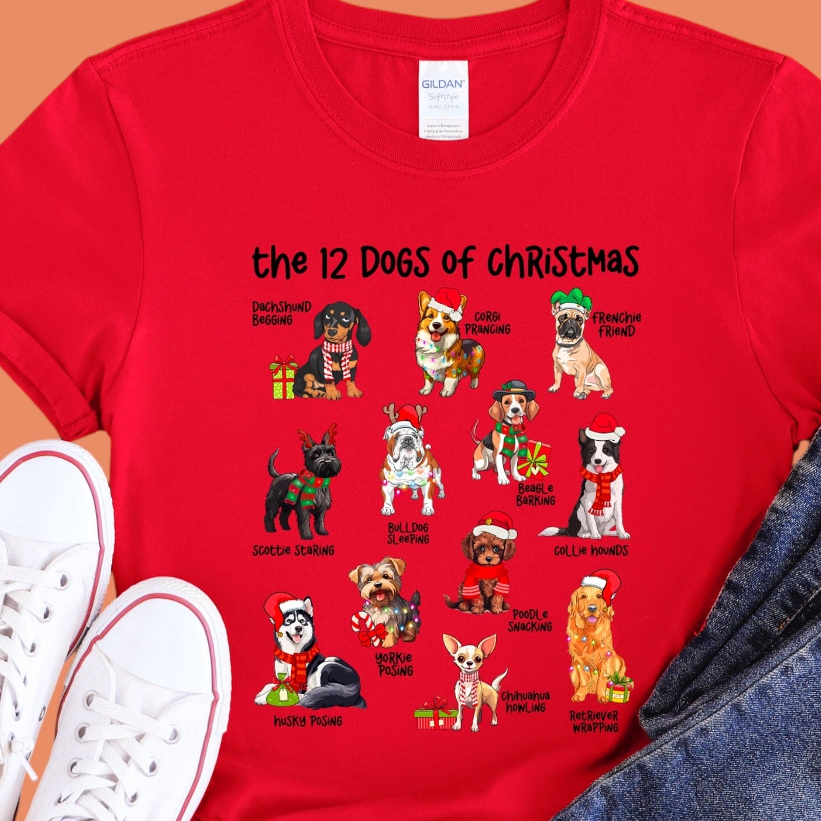 12 Days Of Pups Tee or Crew