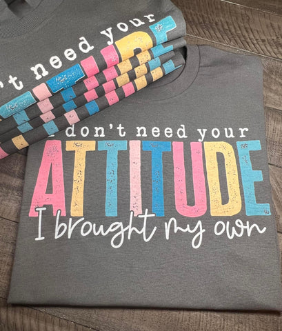 Attitude Tee Or Crew