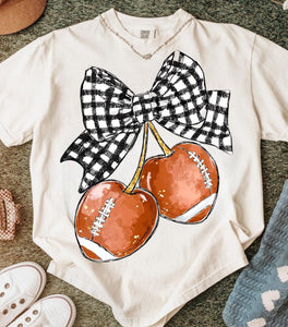 Cherry Football Tee