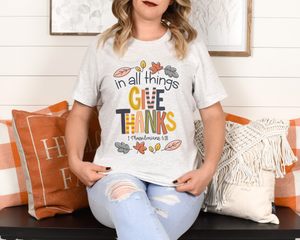 Give Thanks Tee Or Crew