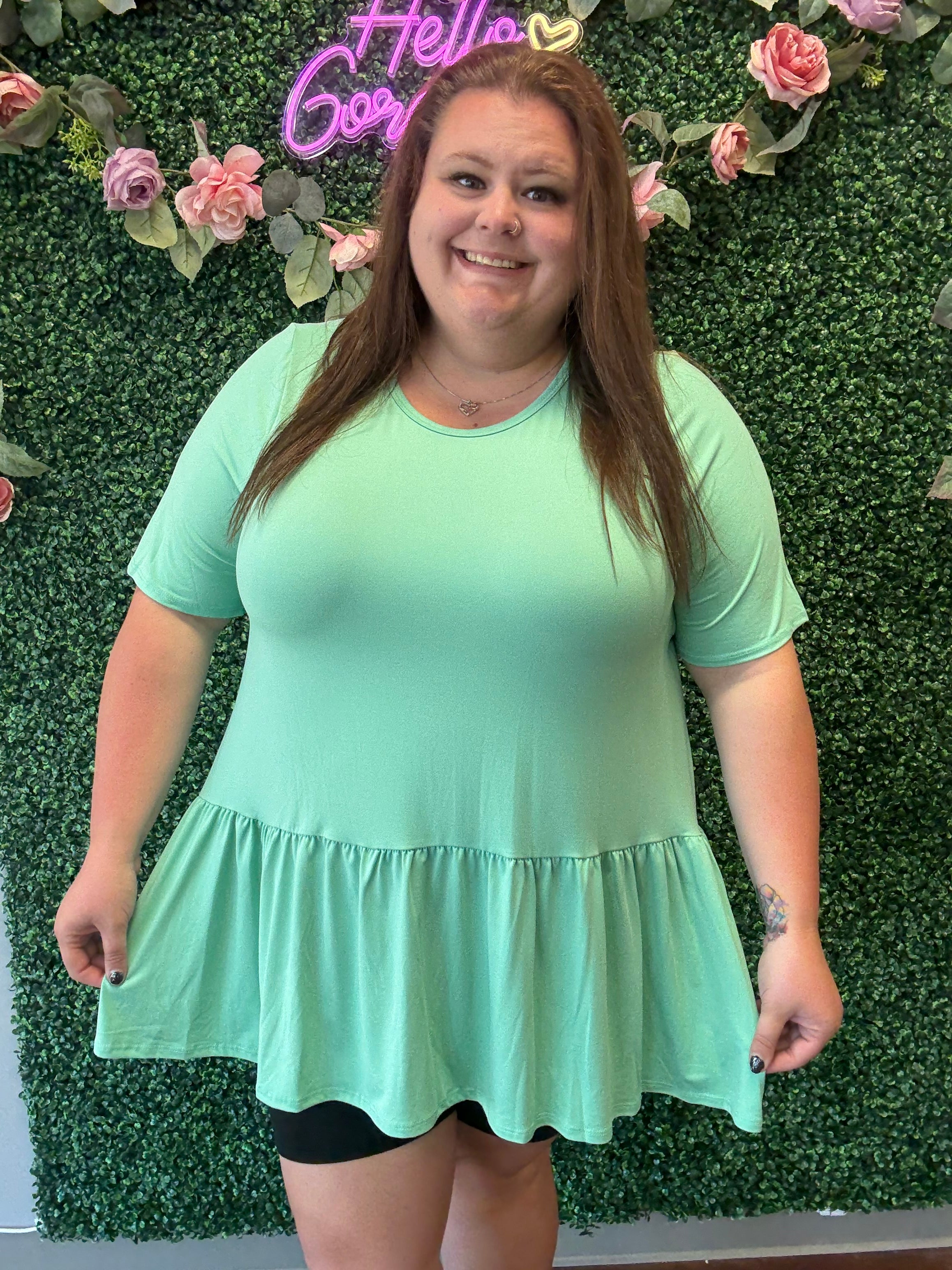 Mint To Be Mine Top (1X-2X-3X)