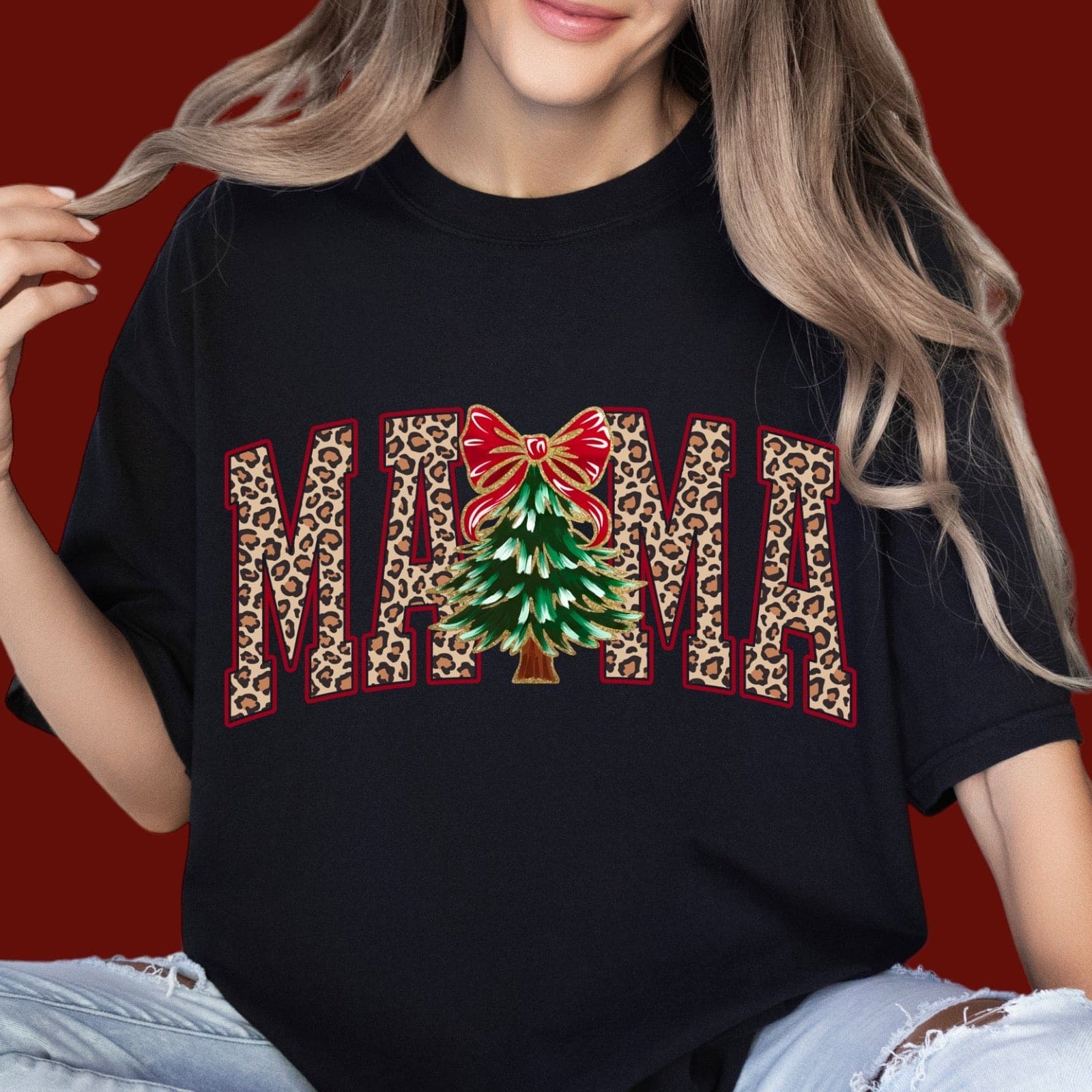 Very Merry Mama Tee or Crew