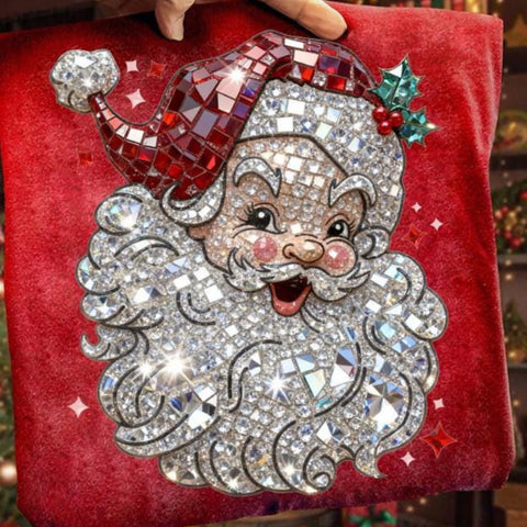 Shine Bright Santa Tee or Crew