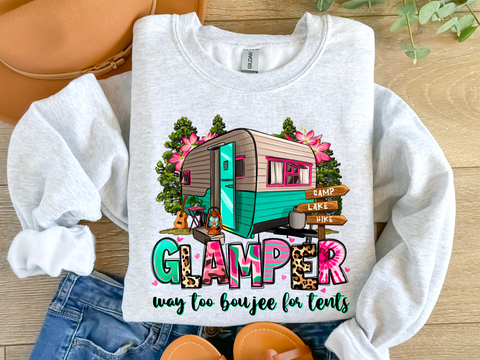 Camping Tee Or Crew