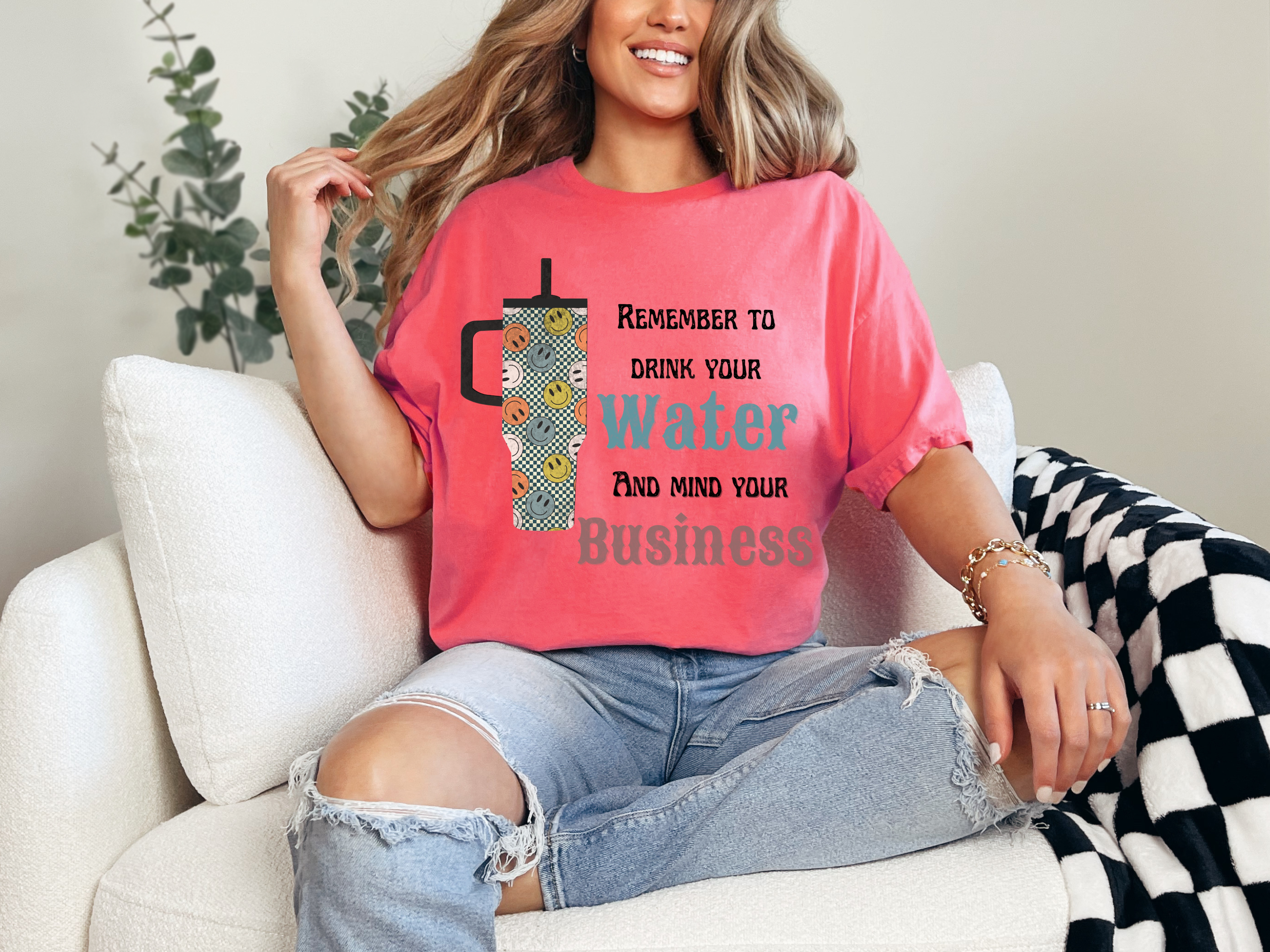 Drink Water & Mind Your Business Tee
