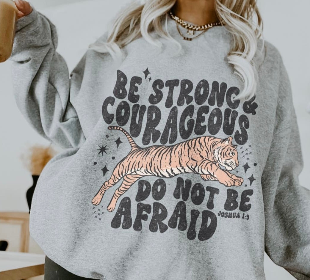 Strong and Courageous Tee Or Crew