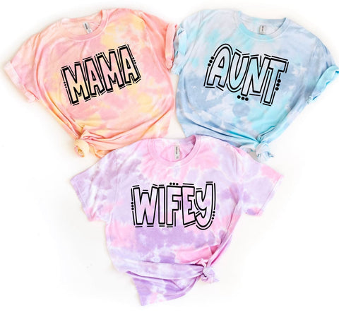 Tiedye Name Tee (Mystery colors)