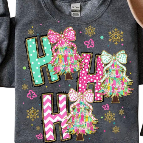 Preppy & Jolly Tee or Crew