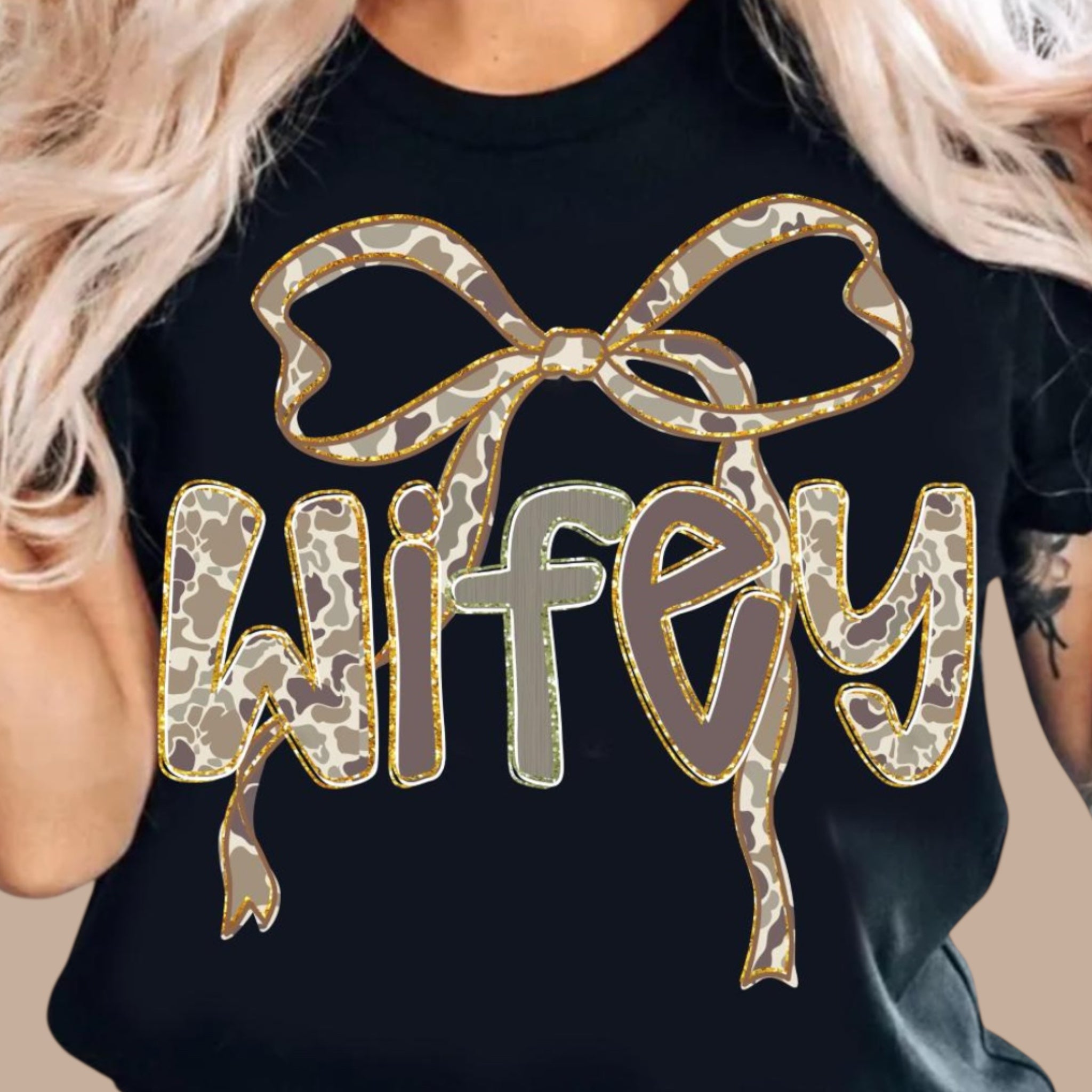 Camo Wifey Tee