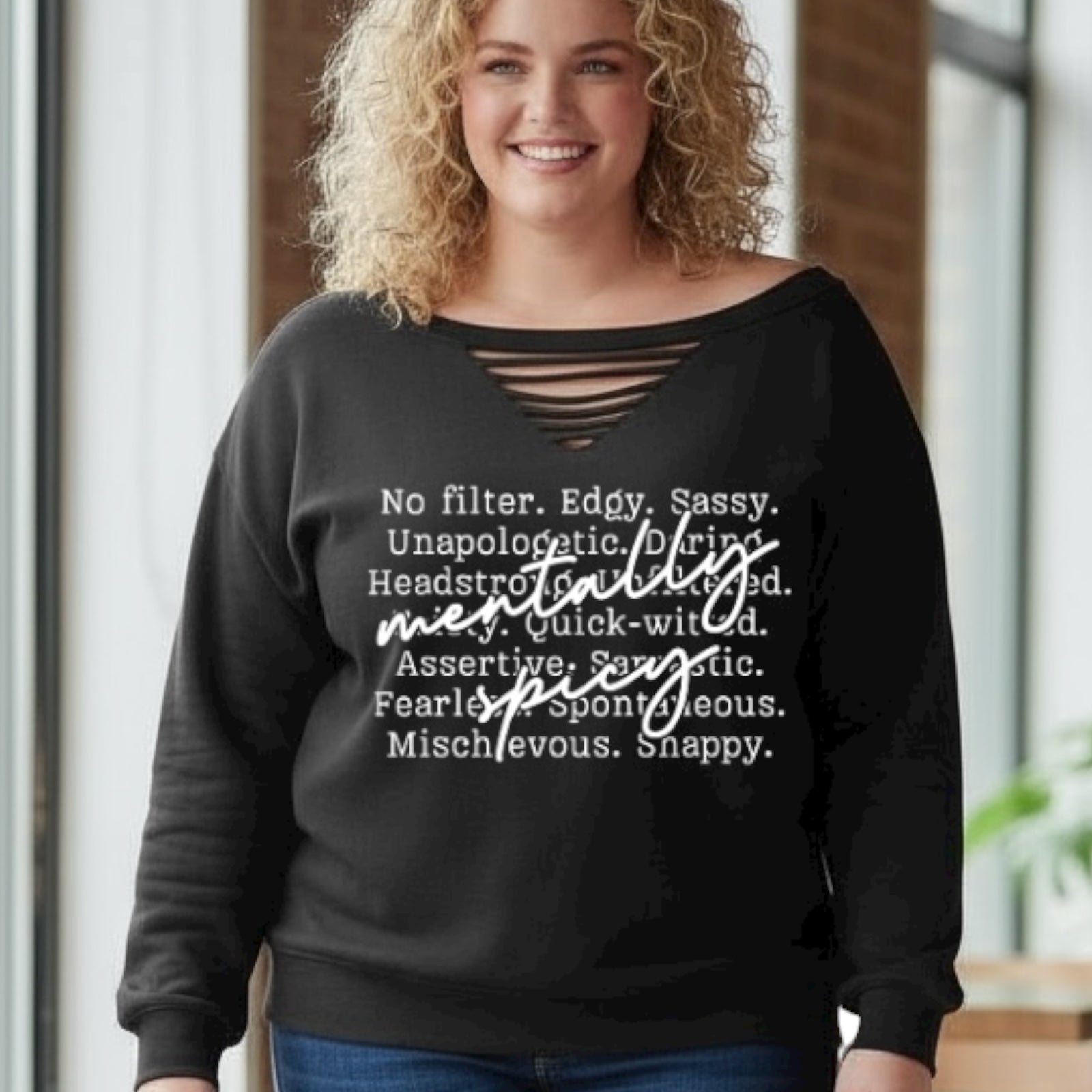 Mentally Spicy Tee or Crew